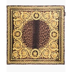 Versace Leopard Print  Silk Scarf